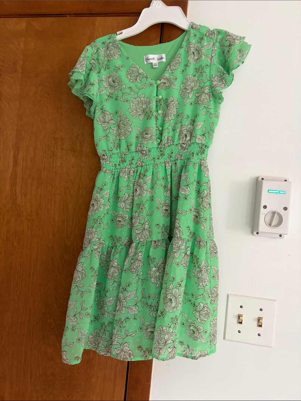Emerald Sundae Green Floral Dress